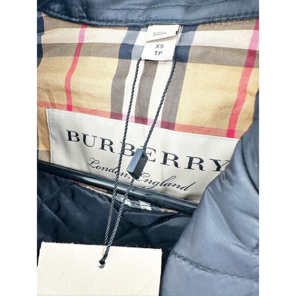 BURBERRY The Horberie Quilted Shell Trench Coat In Black XS NEW - Picture 8 of 10